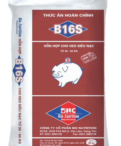 B16S - HH ĐẶC BIỆT CHO HEO SIÊU NẠC TỪ 30 ĐẾN 60 KG