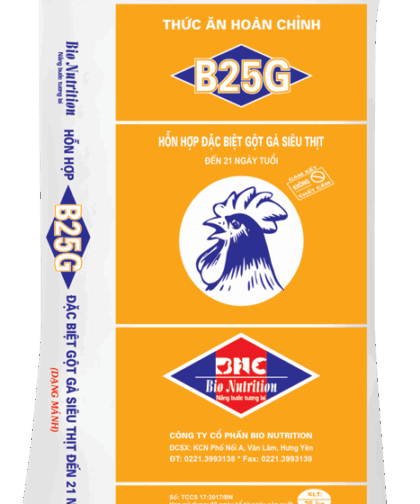B25G (MẢNH) – HH ĐẶC BIỆT GỘT GÀ SIÊU THỊT ĐẾN 21 NGÀY TUỔI