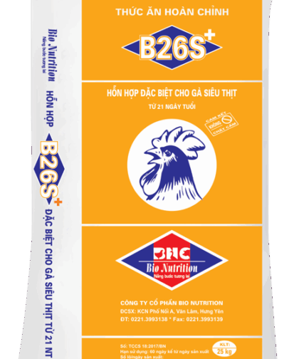 B26S – HH ĐẶC BIỆT CHO GÀ SIÊU THỊT TỪ 21 NGÀY TUỔI