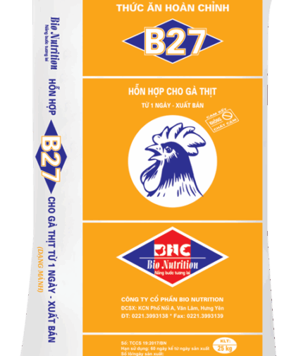 B27 (MẢNH) – HỖN HỢP CHO GÀ THỊT TỪ 1 NGÀY ĐẾN XUẤT BẢN 