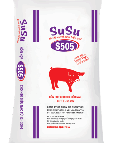 S505 - HỖN HỢP CHO HEO SIÊU NẠC TỪ 12 ĐẾN 30KG