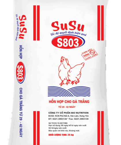S803 - HỖN HỢP CHO GÀ TRẮNG TỪ 29 – 42 NGÀY TUỔI