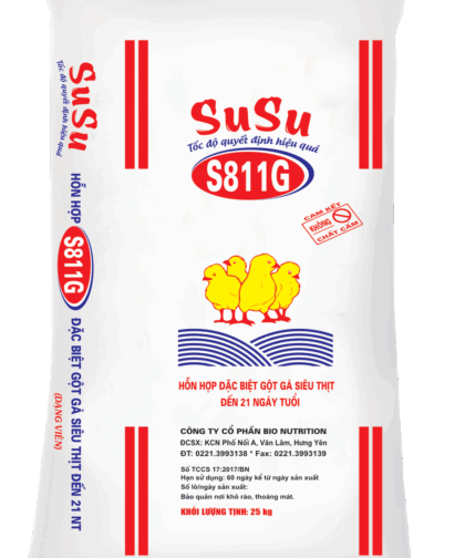 S811G – HỖN HỢP ĐẶC BIỆT GỘT GÀ SIÊU THỊT ĐẾN 21 NGÀY TUỔI (MẢNH)