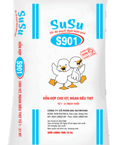S901 - HỖN HỢP CHO VỊT, NGAN SIÊU THỊT TỪ 1 - 21 NGÀY TUỔI