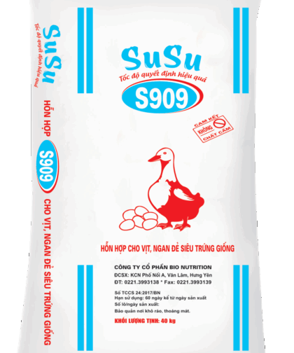 S909 – HH DÀNH CHO VỊT, NGAN ĐẺ SIÊU TRỨNG GIỐNG