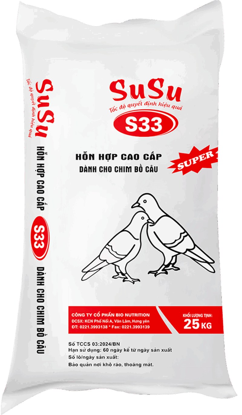 S33 - HỖN HỢP CAO CẤP CHO CHIM BỒ CÂU