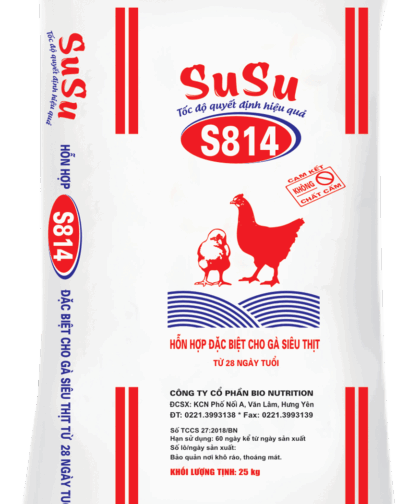 S814 - HH ĐẶC BIỆT CHO GÀ SIÊU THỊT TỪ 28 NGÀY TUỔI