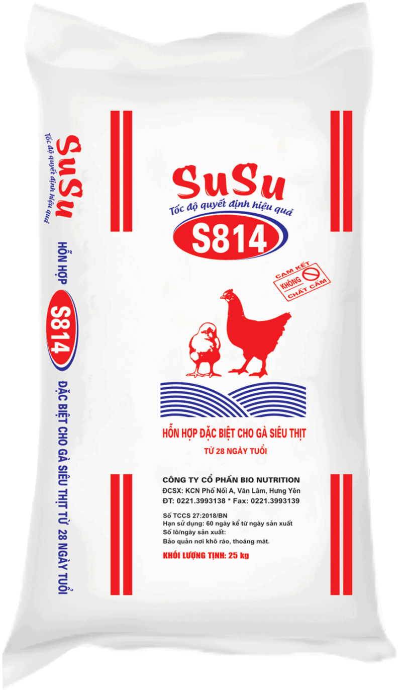 S814 - HH ĐẶC BIỆT CHO GÀ SIÊU THỊT TỪ 28 NGÀY TUỔI